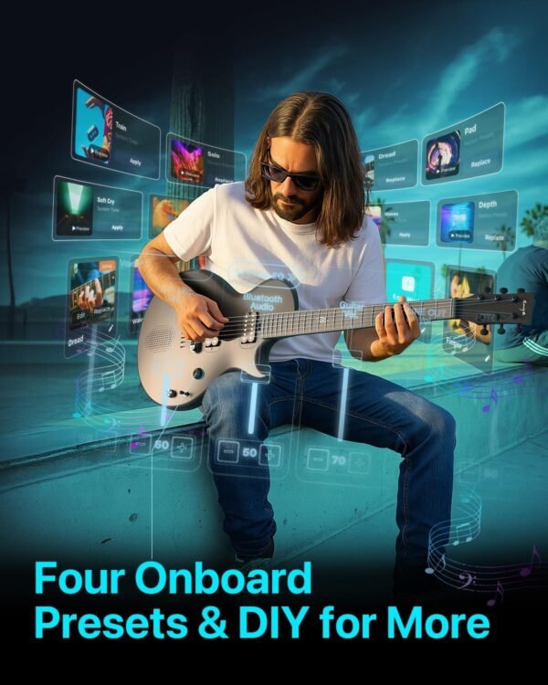 71YFPWQQA-L._AC_SL1500_ Enya Electric Guitar Nova Go Sonic review featuring onboard presets and wireless speaker