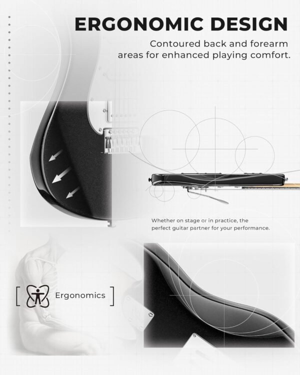 71YLjZl047L._AC_SL1500_ Fesley 39 Inch Electric Guitar Review Beginner Kit with Amplifier and Accessories