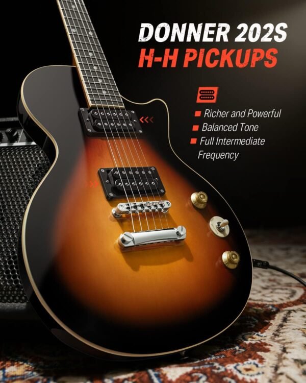 71YNNMFlZWL._AC_SL1500_-1 Donner LP Electric Guitar Review Solid Body Beginner Kit Sunburst DLP-124S