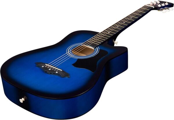 71Yzx447kL._AC_SL1500_ Review of Joymusic 38 Inch Acoustic Guitar Kit for Beginners Blueburst