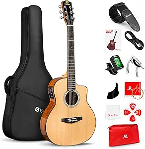 71eCqDKkpEL.__AC_SX300_SY300_QL70_FMwebp_ Vangoa 3/4 Acoustic Electric Guitar VJ100E review for Beginners and Travel Use
