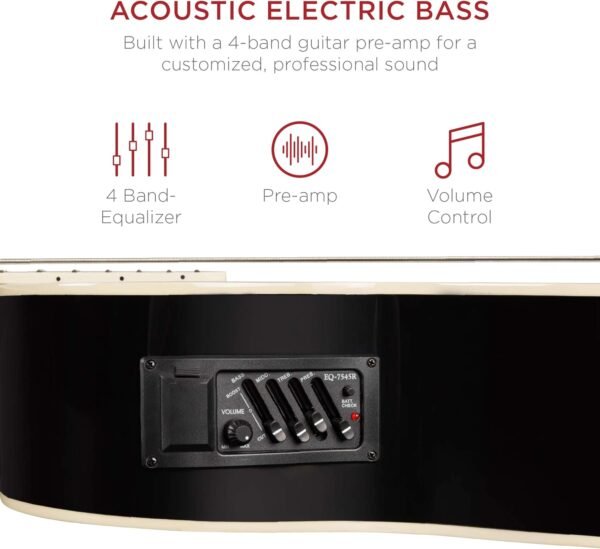 71fbgp5ubL._AC_SL1500_ Review of Best Choice Products Acoustic Electric Bass Guitar SKY426 Black