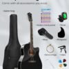 71g-qxp1n8L._AC_SL1500_ Moukey MK3000 Acoustic Guitar Review Best Beginner Full-Size Steel-String Guitar Black