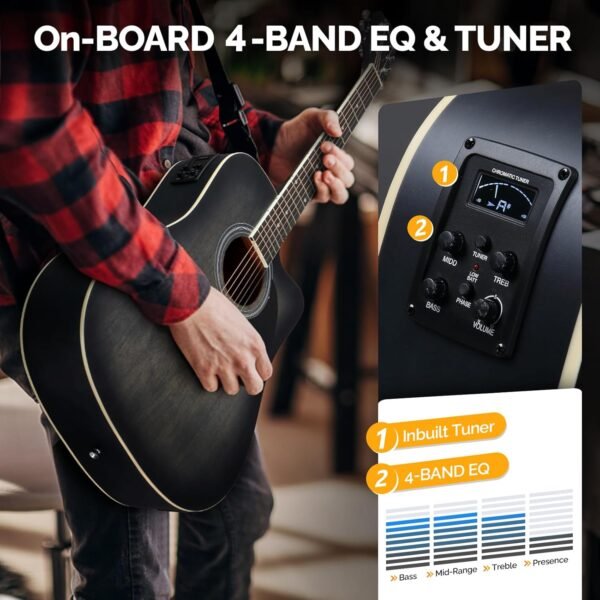 71ibjIrG8eL._AC_SL1500_ Review of GLARRY AEG-Black-70 Acoustic Electric Guitar Beginner Kit with Amp and Accessories