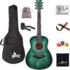 71jfnnfVm2L._AC_SL1500_ Review of WINZZ Hand Rubbed 3/4 Acoustic Guitar Bundle for Beginners