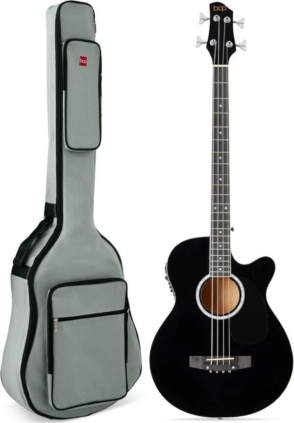 71lu18x2JAL._AC_SL1500_ Review of Best Choice Products Acoustic Electric Bass Guitar SKY426 Black