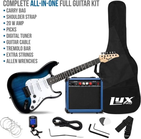 Review of LyxPro 39 Inch Electric Guitar Kit Bundle for Beginners