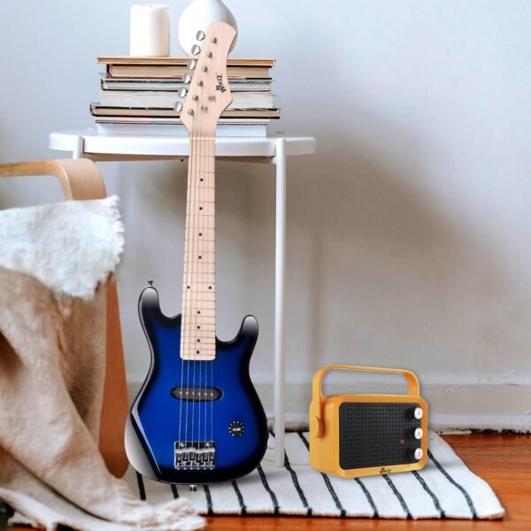 71p-jRqTL7L._AC_SL1500_ Review of WINZZ EGM100 Kids Electric Guitar Beginner Kit Blueburst for Young Musicians