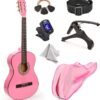 71q44L-ZuL._AC_SL1500_ Master Play Pink 30" Classical Guitar Review for Kids and Beginners