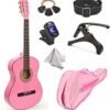 71q44L-ZuL._AC_SY300_SX300_ Master Play Pink 30" Classical Guitar Review for Kids and Beginners