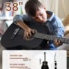 71rER7u1RlL._AC_SL1500_ Moukey 38 Inch Acoustic Guitar Review Perfect for Beginners with Complete Starter Kit