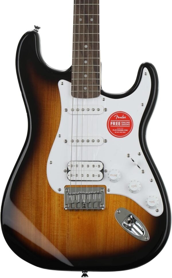 71rgSns7ytL._AC_SL1500_ Fender Squier Bullet Stratocaster HT HSS Electric Guitar Review Brown Sunburst Edition