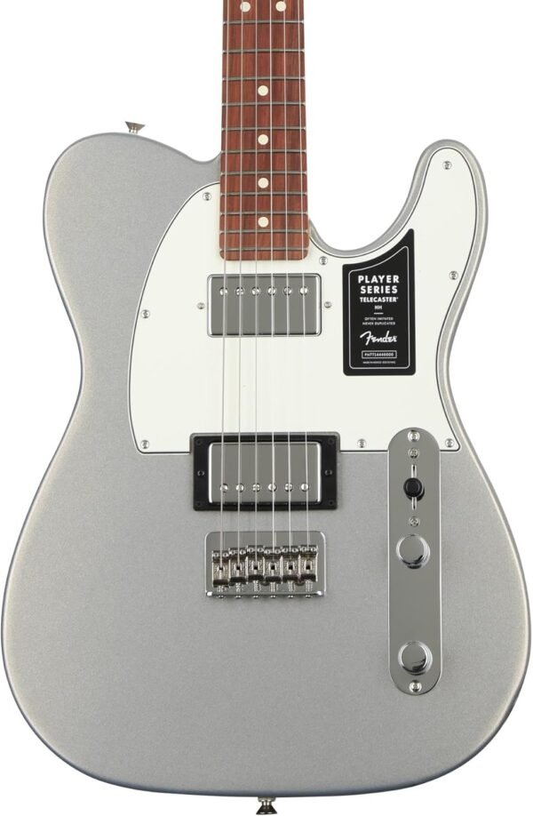 71tHuiYdCgL._AC_SL1500_ Fender Player Telecaster HH Electric Guitar Review Silver Finish and Pau Ferro Fingerboard