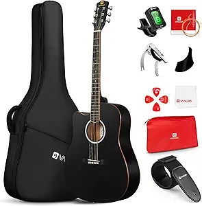 71vZqdIRvGL.__AC_SX300_SY300_QL70_FMwebp_ Vangoa Left Handed Guitar Review Perfect Beginner Acoustic Kit with Full Size Design