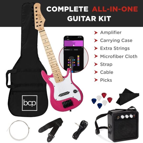 71viJjWrpnL._AC_SL1500_ Best Choice Products 30in Kids Electric Guitar Starter Kit Review
