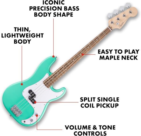 71xiexBkCoL._AC_SL1500_ Fender Squier Debut Series Precision Bass Guitar Review Perfect for Beginners and Pros