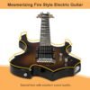 71yYbZ3NbL._AC_SL1500_ Glarry Burning Fire Electric Guitar Review Perfect Beginner Kit with Accessories