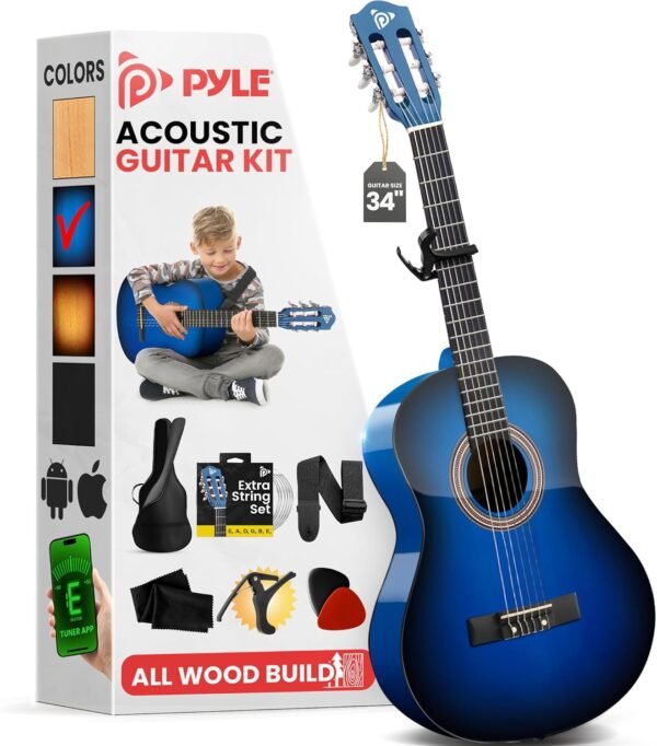 71zFbZ2vDeL._AC_SL1500_ Pyle Beginner Acoustic Guitar Kit Review Perfect for Kids and Adults Learning