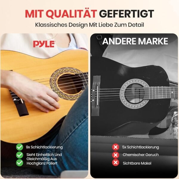 811Tq2CnF4L._AC_SL1500_ Pyle Beginner Acoustic Guitar Kit Review Perfect for Students and Kids