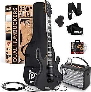 8139snV3fkL.__AC_SX300_SY300_QL70_FMwebp_ Pyle Electric Guitar Kit PMGTRKT101 Review Best Starter Set for Beginners