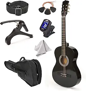 814udaDvEqL.__AC_SX300_SY300_QL70_FMwebp_ Master Play Left Handed Wood Guitar 38 Inch Review for Beginners and Kids
