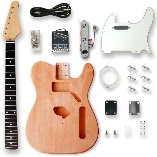 81Am4WnQR7L._AC_SL1500_ BexGears Electric Guitar Kit T-WH Review Okoume Body Maple Neck Beginner-Friendly