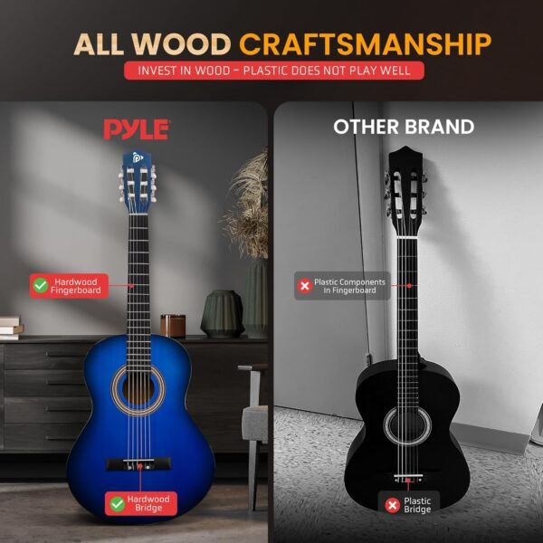 81FTSG11RRL._AC_SL1500_ Pyle Beginner Acoustic Guitar Kit Review Perfect for Kids and Adults Learning