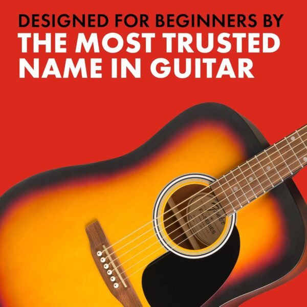 81H7ar8gqcL._AC_SL1500_ Fender FA-25 Dreadnought Acoustic Guitar review for beginners with free lessons included
