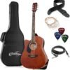 Ashthorpe Full-Size Left-Handed Acoustic-Electric Guitar Review Premium Tonewoods Bundle Insight