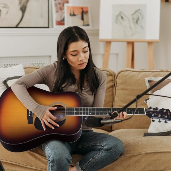 81eUxutpEQL._AC_SL1500_ ADM Dreadnought Acoustic Guitar Kit Review Perfect for Beginners with Complete Starter Bundle