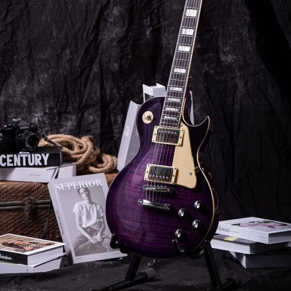81f6jIeo4uL._AC_SL1500_ Grote Solid Body Electric Guitar LPYS-006 Review Purple Finish and Gigbag Accessory