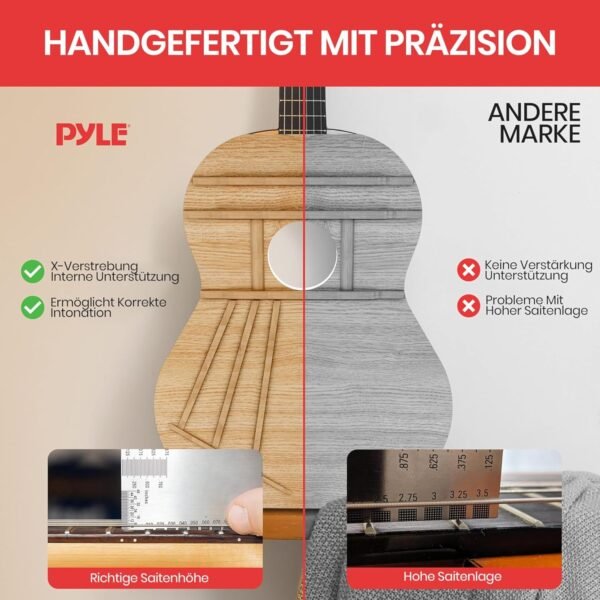 81iIw6Y0BwL._AC_SL1500_ Pyle Beginner Acoustic Guitar Kit Review Perfect for Students and Kids
