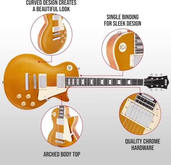 LyxPro SB Series Electric Guitar review for beginners and pros solid body