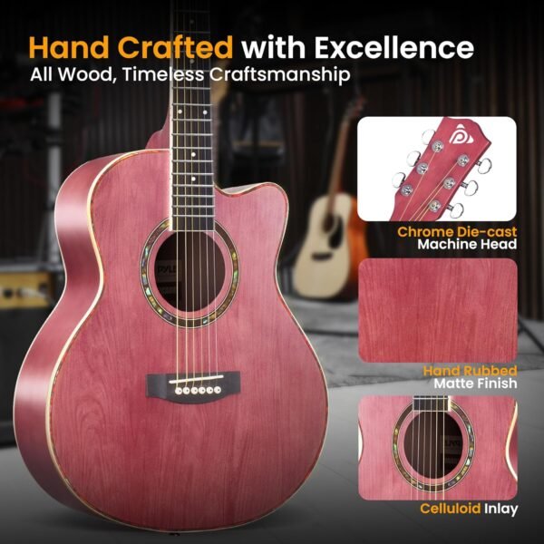 81rlslw5uAL._AC_SL1500_ Pyle Acoustic Guitar Kit Review Perfect for Beginners with 36-Inch Junior Size