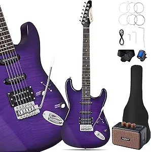 Leo Jaymz 39" Electric Guitar Starter Kit Review with SSH Pickup and 5W Amp