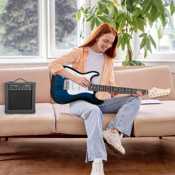 81vnuTqe4L._AC_SL1500_ Review of Smartxchoices 39" Electric Guitar Beginner Kit with Amp and Accessories