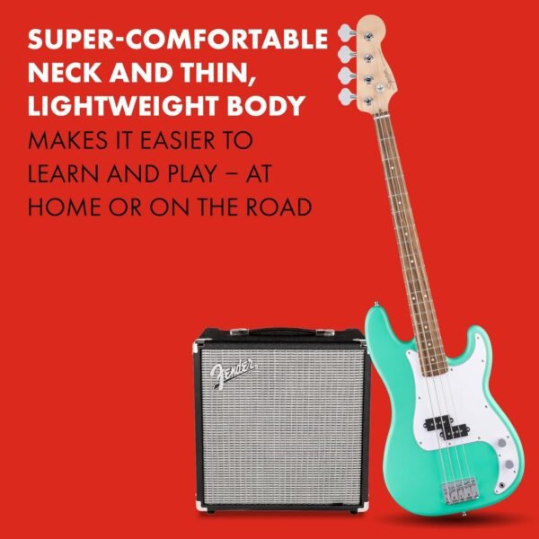 81xQBWnzJsL._AC_SL1500_ Fender Squier Debut Series Precision Bass Guitar Review Perfect for Beginners and Pros