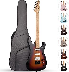 81ywZv3S4L._AC_SY300_SX300_ Fesley FST350M Electric Guitar Review Perfect for Beginners with Stunning Morandi Sunset Design